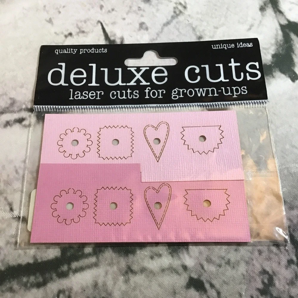 Scrapbooking Embellishments Die-Cuts Lot‎ Dice Hearts Leaves Balloons Tools